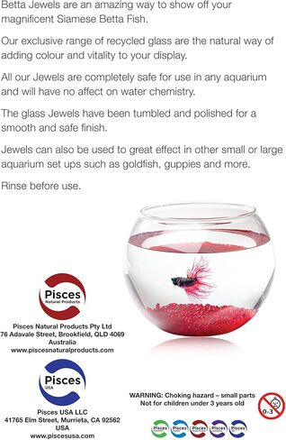 جواهر بيتا الحمراء من الحوت للأسماك المقاتلة السيامية، وأسماك البيتا، والسمكة الذهبية، وأسماك الجوبي، 17.6 أونصة in Kuwait