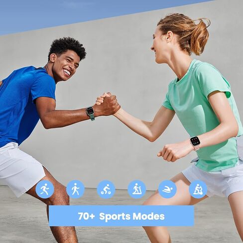 Amazfit GTS 2 Mini Fitness Smart Watch Alexa Built-in, SpO2, 14-Days Battery, 70+ Sports Modes, Heart Rate, Sleep, Stress Level Monitoring, Green (Renewed) in Saudi Arabia