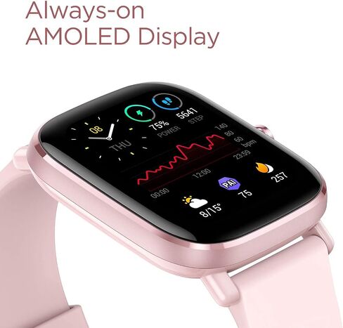 Amazfit GTS 2 Mini Fitness Smart Watch Alexa Built-in, SpO2, 14-Days Battery, 70+ Sports Modes, Heart Rate, Sleep, Stress Level Monitoring, Green (Renewed) in Saudi Arabia