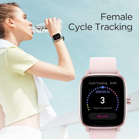 Amazfit GTS 2 Mini Fitness Smart Watch Alexa Built-in, SpO2, 14-Days Battery, 70+ Sports Modes, Heart Rate, Sleep, Stress Level Monitoring, Green (Renewed) in Saudi Arabia