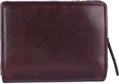 Premium Genuine Leather Women's Wallet: RFID Blocking, Multiple Card Slots, Zipper Pocket - Stylish & Durable - Perfect for Everyday Use (VL-408-Brown) in Saudi Arabia