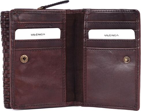 Premium Genuine Leather Women's Wallet: RFID Blocking, Multiple Card Slots, Zipper Pocket - Stylish & Durable - Perfect for Everyday Use (VL-408-Brown) in Saudi Arabia