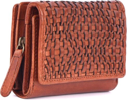 Premium Genuine Leather Women's Wallet: RFID Blocking, Multiple Card Slots, Zipper Pocket - Stylish & Durable - Perfect for Everyday Use (VL-408-Brown) in Saudi Arabia