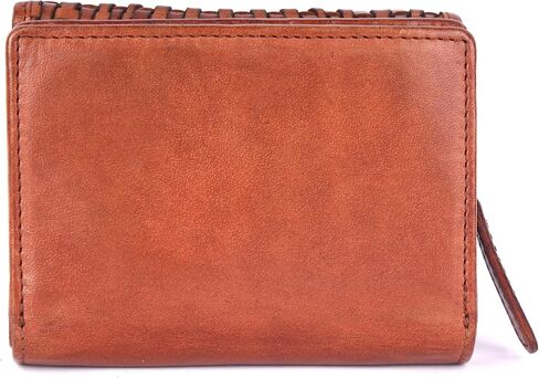 Premium Genuine Leather Women's Wallet: RFID Blocking, Multiple Card Slots, Zipper Pocket - Stylish & Durable - Perfect for Everyday Use (VL-408-Brown) in Saudi Arabia