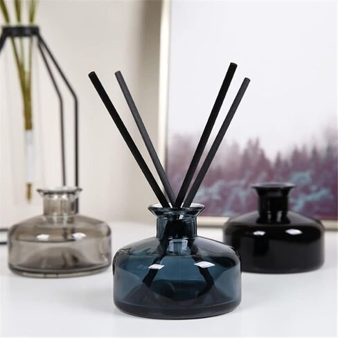 200ml Empty Glass Diffuser Bottles Fragrance Diffuser Jars Aromatherapy Jar Scent Diffuser Container Refillable Empty Glass Fragrance Accessories Blue in Saudi Arabia