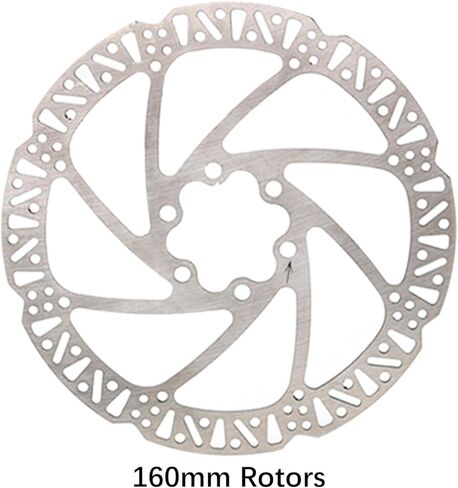 E-Bike Brake Upgrade Set, 2-pin/3-pin Brake Lever with Bell, Zoom XTECH HB-100 Line Pulling Hydraulic Calipers, Cable Kit and 160mm Rotors for Electric Bikes in Kuwait