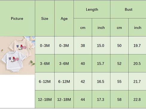 4th of July Baby Boy Girl Outfit USA Letter Printed Short Sleeve Bubble Romper Infant Summer Clothes in Kuwait