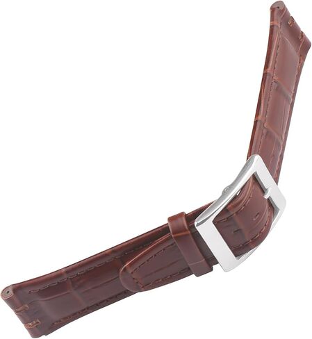 Compatible for 17mm 19mm Swatch women Bamboo Grain Cow Leather Watch Band Replacement for Wirstband Strap men Bracelet watch parts in Saudi Arabia
