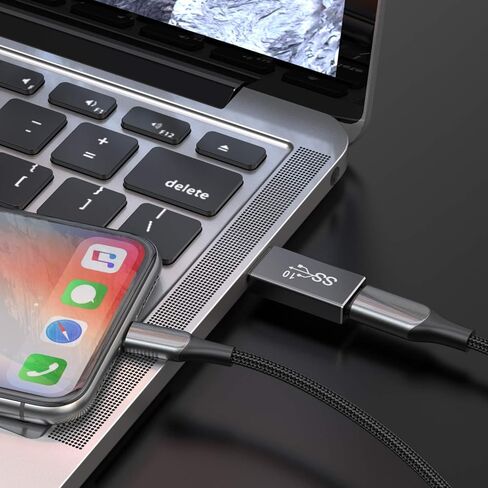محول Basesailor USB C أنثى إلى USB 3.0 ذكر 3 حزم، موصل كابل 5 جيجابت في الثانية GEN 1 نوع A لشاحن MagSafe، iPhone 13 14 15 16 Pro Max، SE، iPad 8 9 10 Air 4 5 Mini 6، AirPods، Samsung Galaxy S24 S23 S22 in Kuwait