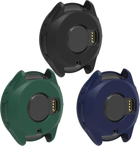 3 عبوات من حافظات الساعات المخصصة لـ Garmin Forerunner 965 حافظة واقية من السيليكون ملحقات الساعة الذكية (أسود + أبيض + أصفر) in Kuwait