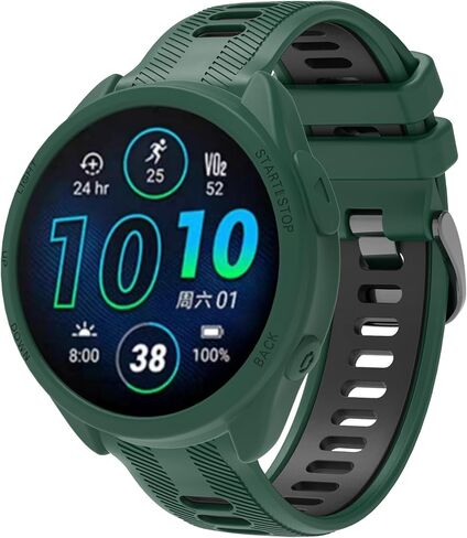 3 عبوات من حافظات الساعات المخصصة لـ Garmin Forerunner 965 حافظة واقية من السيليكون ملحقات الساعة الذكية (أسود + أبيض + أصفر) in Kuwait