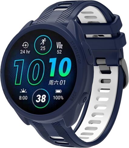 3 عبوات من حافظات الساعات المخصصة لـ Garmin Forerunner 965 حافظة واقية من السيليكون ملحقات الساعة الذكية (أسود + أبيض + أصفر) in Kuwait