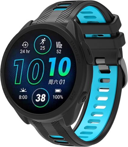 3 عبوات من حافظات الساعات المخصصة لـ Garmin Forerunner 965 حافظة واقية من السيليكون ملحقات الساعة الذكية (أسود + أبيض + أصفر) in Kuwait