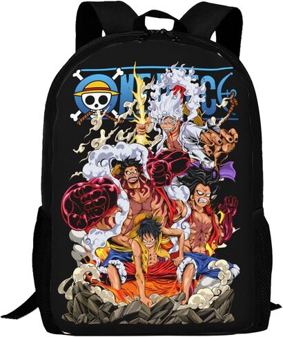 Anime Backpack Set Lightweight School Backpack With Lunch Bag And Pencil Bag - Perfect For Fans Of The Adventure Anime Series 01 in Saudi Arabia
