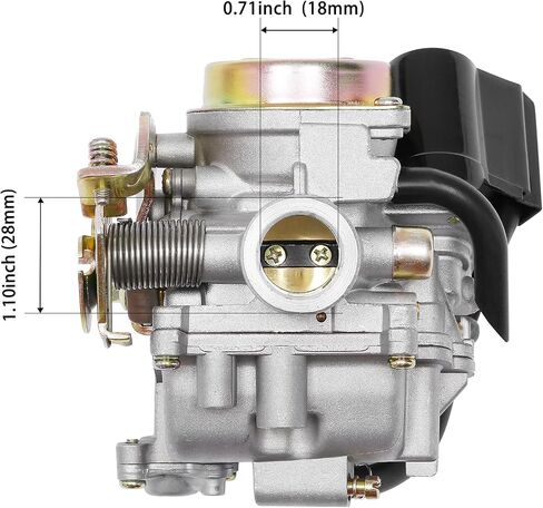 PD18J Carburetor 18mm Replacement for GY6 49cc 50cc 80cc 139QMB 139QMA 4 Stroke Moped Engine for Taotao Kymco Scooter with Fuel Filter Spark Plug Intake Manifold in Saudi Arabia