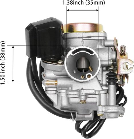 PD18J Carburetor 18mm Replacement for GY6 49cc 50cc 80cc 139QMB 139QMA 4 Stroke Moped Engine for Taotao Kymco Scooter with Fuel Filter Spark Plug Intake Manifold in Saudi Arabia