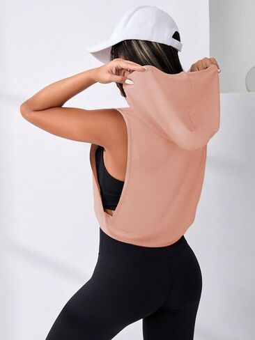 SweatyRocks Women's Sleeveless Workout Top Gym Activewear Crop Tank Top Open Side Shirt for Athletic Exercise Watermelon Pink Medium in Saudi Arabia