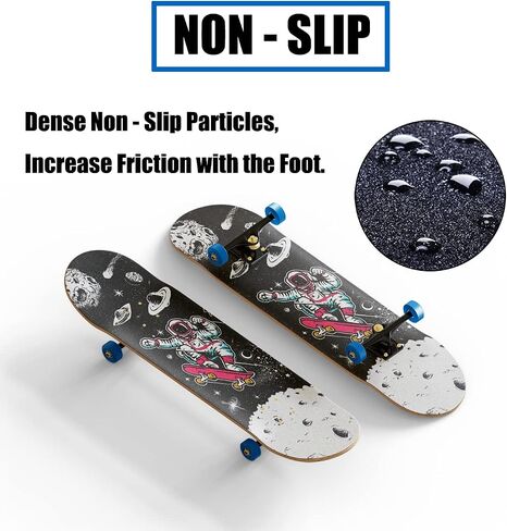 Cool Men Skateboard Grip Tape Sheet 33 X 9 Inch Sandpaper for Rollerboard Longboard Griptape Bubble Free Longboard Grip Tape Moon in Saudi Arabia