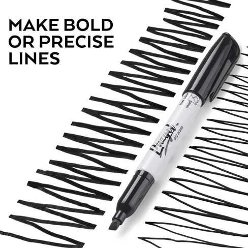 Dry Erase Markers Bulk, 96 Pack Black Dry Erase Markers Chisel Tip, Low Odor Whiteboard Markers for School, Office Supplies, Perfect for Writing on White Board, Mirror,Calender in Saudi Arabia