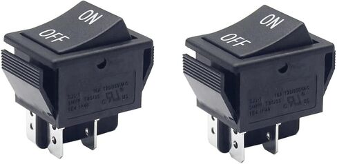 مفتاح تشغيل وإيقاف لشفرة الحلاقة MX500 MX650 (عبوتان) - مفتاح تشغيل/إيقاف تشغيل KCD2 ذو 4 شقوق لشفرة الحلاقة MX350، وشفرات الحلاقة الترابية الرباعية، وجيب الحلاقة، وكوري، وسكوتر إيزيب، والدراجات الكهربائية، وسكوتر الغاز، ولعبة الركوب in Kuwait