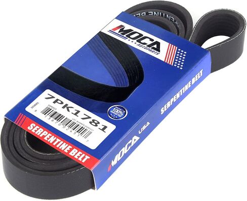 حزام اعوج MOCA 7PK1781 EPDM يناسب 2003-2007 لسيارة Honda Accord DX EX LX 2.4L Gas DOHC in Kuwait