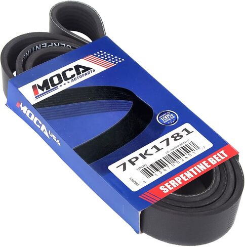 حزام اعوج MOCA 7PK1781 EPDM يناسب 2003-2007 لسيارة Honda Accord DX EX LX 2.4L Gas DOHC in Kuwait