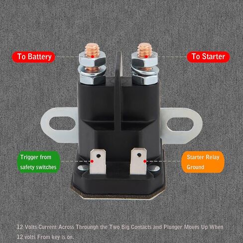 GY22476 AUC15346 توافق الملف اللولبي المبتدئ 12 فولت مع جرارات العشب Cub Cadet & MTD - رقم الجزء 816-1211-211-16، AM138068، 725-04439 in Kuwait