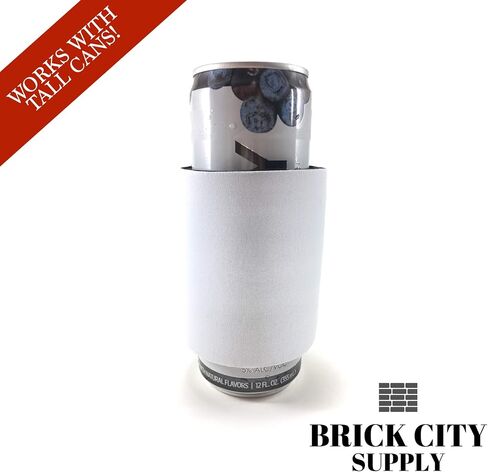 White Slap Can Cooler Blanks-Sublimation or Vinyl. Neoprene Bulk Party favors (10) in Kuwait
