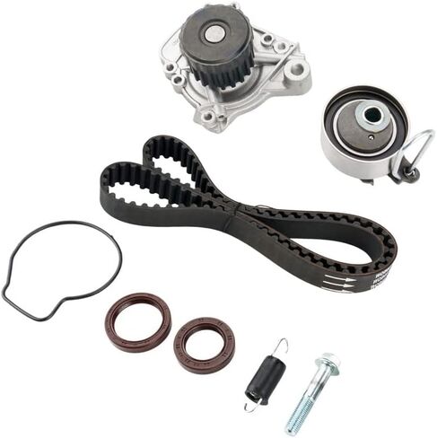KAC Engine Timing Belt Kit Sets Fit for 2001-2005 Civic VTEC 1.7L D17A, Camshaft Seal+Tensioner Roller Bearing+Crankshaft Seal+Water Pump w/Seal Replace # TS26312, ITM312, 917-250, 3L3E6C524FA in Saudi Arabia