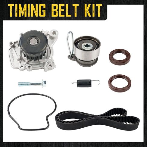 KAC Engine Timing Belt Kit Sets Fit for 2001-2005 Civic VTEC 1.7L D17A, Camshaft Seal+Tensioner Roller Bearing+Crankshaft Seal+Water Pump w/Seal Replace # TS26312, ITM312, 917-250, 3L3E6C524FA in Saudi Arabia
