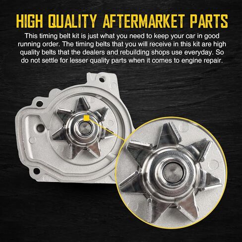 KAC Engine Timing Belt Kit Sets Fit for 2001-2005 Civic VTEC 1.7L D17A, Camshaft Seal+Tensioner Roller Bearing+Crankshaft Seal+Water Pump w/Seal Replace # TS26312, ITM312, 917-250, 3L3E6C524FA in Saudi Arabia
