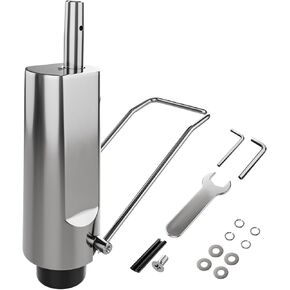 مضخة هيدروليكية بديلة لكرسي الحلاقة - ارتفاع قابل للتعديل 5.5 بوصة، سعة الوزن 440 رطل/200 كجم، مضخة هيدروليكية بديلة لكرسي صالون التجميل بأربعة مسامير، جزء بديل لمعظم كراسي التصميم القياسية in Kuwait