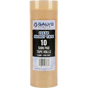 Clear Hockey Tape 10 Pack, 25mm x 25m, Strong Adhesive Hockey Sock Tape for Shin Guards, No Residue, Durable Grip Tape in Kuwait