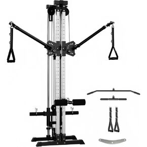 GMWD Cable Machine Home Gym, Wall Mount Functional Trainer with Dual Swivel Arms and 22 Adjustable Positions, All-in-One Cable Crossover Machine for Home in Kuwait