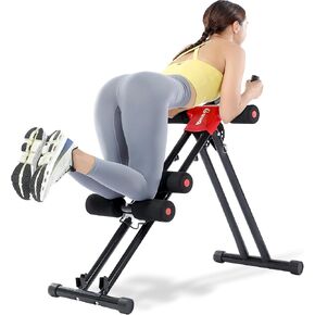 GuuG Ab Machine Ab Trainer Machine : Adjustable Ab Machine for Stomach Workout at Home Gym Ab Workout Foldable Core Strength Training Equipment Home Gym System in Kuwait
