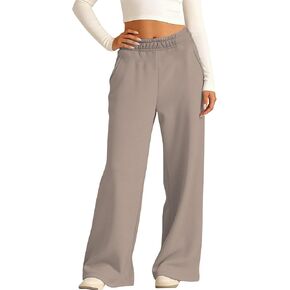 Baggy Sports Pants for Kids Girls Lightweight Elastic Waist Wide Leg Jogger Sweatpants with Pockets Running Trousers 5-14Y in Kuwait