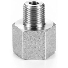 3/4 "إلى 1/2" NPT أنثى الفولاذ المقاوم للصدأ المخفض اقتران 1-حزمة - 316 البحرية الصف مزدوج أنثى الموضوع عرافة الأنابيب المناسب محول للهواء الماء الغاز النفط 4500 رطل لكل بوصة مربعة in Kuwait