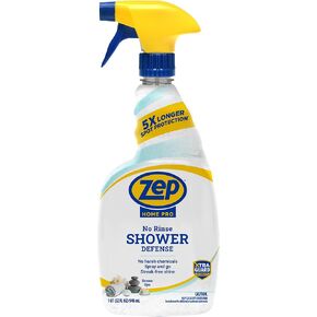 Zep Home Pro No Rinse Shower Defense, 32 Fl Oz Spray - R61006 - Streak-Free Shine, Serene Spa Fragrance, 5X Better Surface Protection in Kuwait