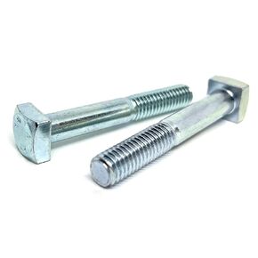 (2 قطعة) 5/8"-11x5-1/2" براغي ذات رأس مربع درجة A307 زنك شفاف in Kuwait