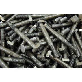 (25) رأس مربع 1/2-13 × 4 مسامير غير مطلية A307 3/4 بوصة مربعة in Kuwait