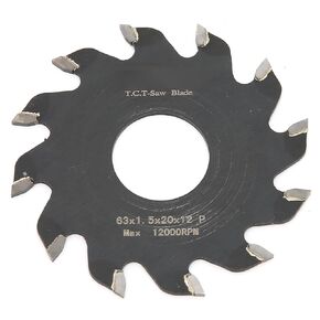 63x1.5x20x12 Saw, Imported Steel Plate Saw, Hard Alloy Cutting Tool with Reduced Vibration, Ideal for Wood, Plastic & Acrylic Table Cutting in Kuwait