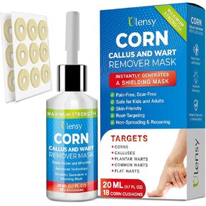 سائل مزيل الذرة لأصابع القدم: 20 مل حمض الساليسيليك لإزالة ثآليل مسامير القدم في العمل بالمنزل - آمن للأطفال والمراهقين والكبار وكبار السن والرياضيين والعدائين والعمال والرجال والنساء in Kuwait