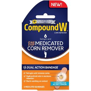 ضمادات الذرة الطبية لإزالة الذرة بخطوة واحدة من مركب دبليو الغروانية المائية مع حمض الساليسيليك، عدد 8 in Kuwait