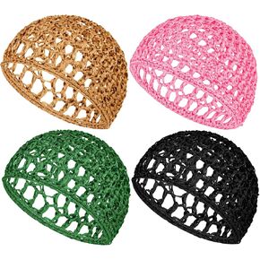 شبكة الكروشيه الشعر صافي التفاف كاب للنساء الشعر شبكة الشعر يلتف رايون متماسكة سنود قبعة in Kuwait