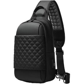 Messenger Bags Men's Shoulder for Men Postman Bag Black Cross Waterproof USB Charging Chest in Kuwait