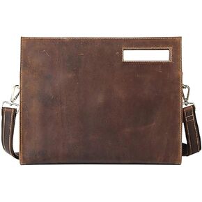 Messenger Bags Genuine Leather Men Fashion Man Crazy Horse Cowhide Shoulder Handbag Retro Male Briefcase Travel Bag Handbags in Kuwait