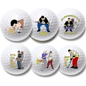 Artpreti 13 قطعة من كرات الجولف المضحكة للرجال والنساء مع تي شيرتات وصندوق هدايا لهدايا الجولف لزملاء العمل in Kuwait