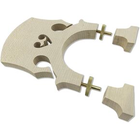 3/4 Upright Bass Bridge - Adjustable Maple Bass Bridge with Screws, Durable Double Bass Accessory for Replace in Kuwait