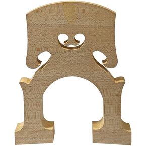 3/4 Upright Bass Bridge - Adjustable Maple Bass Bridge with Screws, Durable Double Bass Accessory for Replace in Kuwait