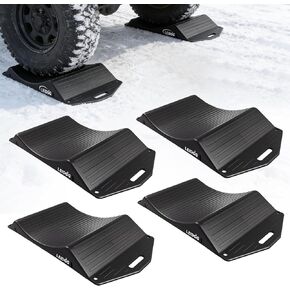 Tire Cradles Set of 4Pack Anti-Slip Pads Tire Saver Ramps with Interlock Design Plastic Car Ramps for RV,Trailer,Truck Up to 40000 LBS in Kuwait